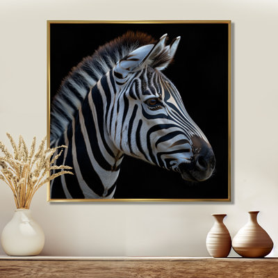 Black And White Zebra Photo - Zebra Animal Wall Art