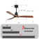 Nicola 52'' 3 - Blade Modern Ceiling Fan with Remote Control and Light Kit