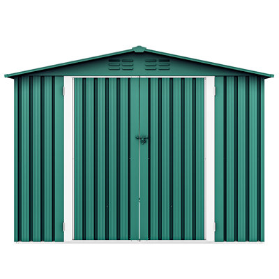 8 ft. W x 6 ft. D Galvanized Steel Storage Shed