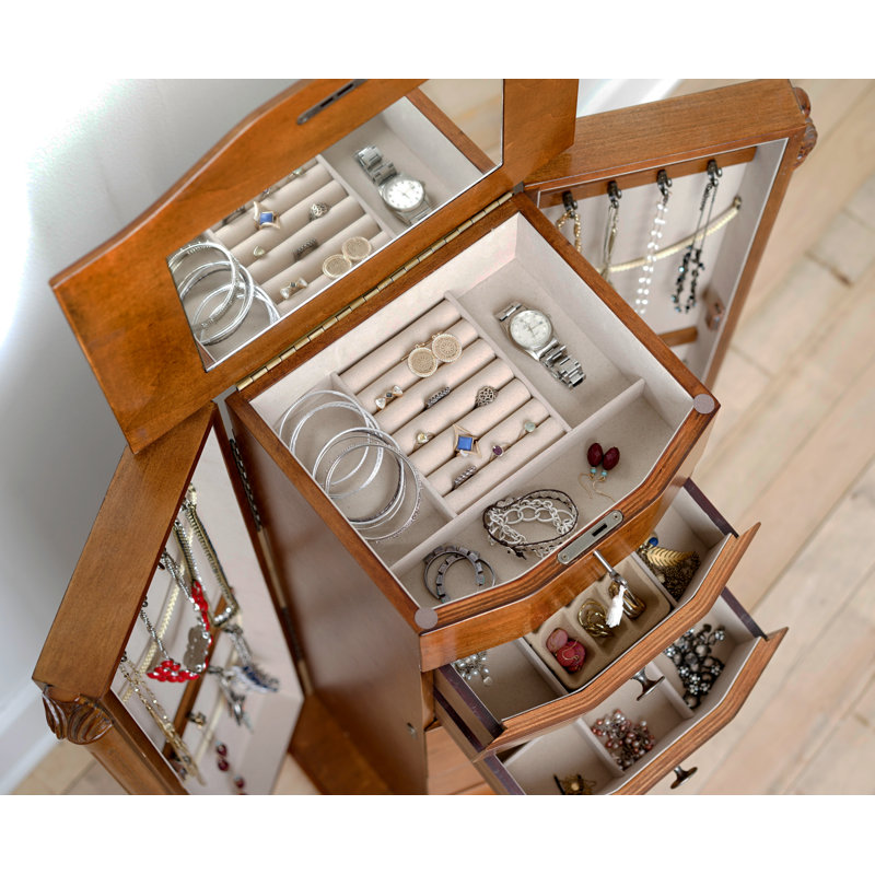 Armoire pour bijoux avec miroir Jovany
