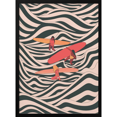 Surfer Friends Print by Stephen Wade