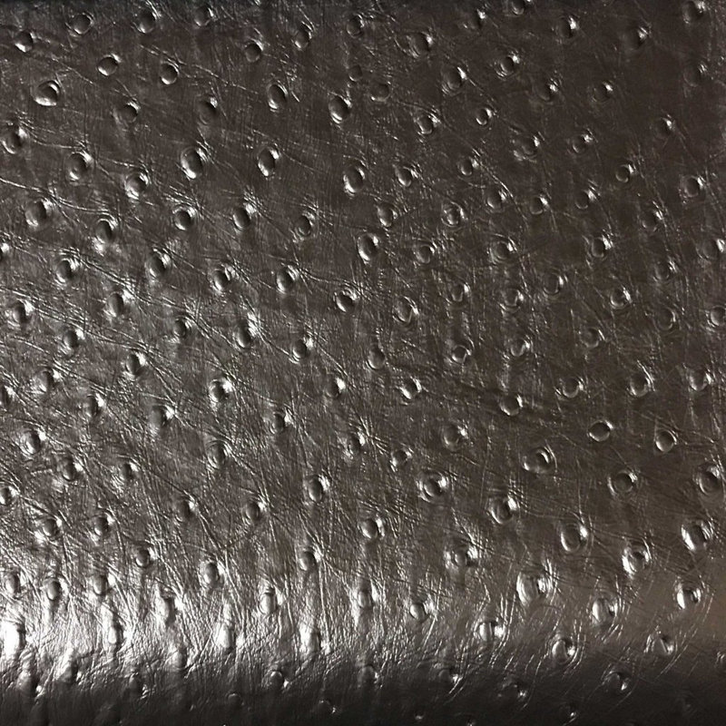 Ostrich-Albany Animal Print Vinyl Fabric, Pewter