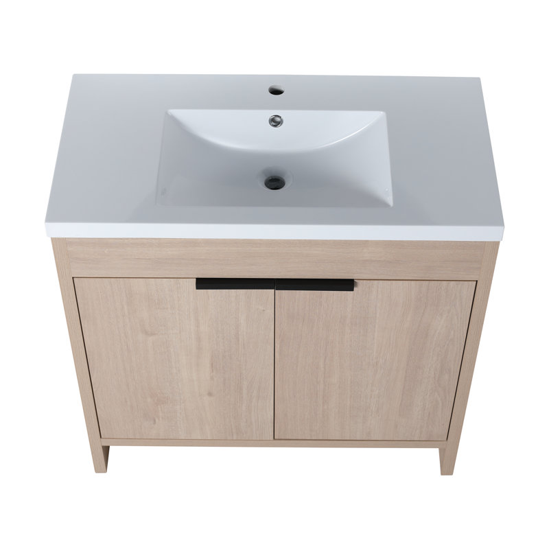 Meuble-lavabo sur pied 35,4 po Fenella