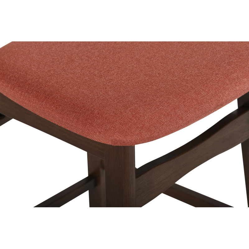 Caveney 23.5'' H Upholstered Side Chair, Orange