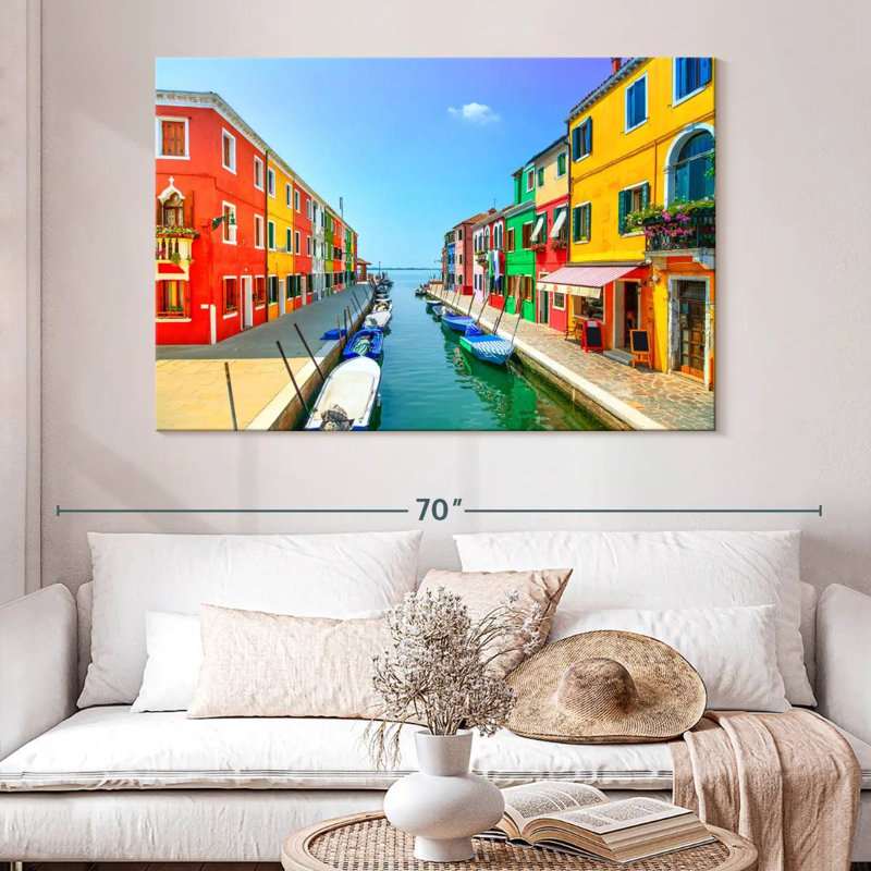 Ravi Burano Canal House, H 34 po x l 51 po