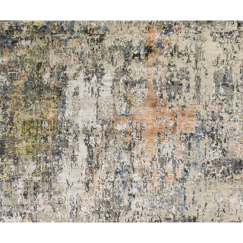 Area Rug in Gray, Rectangle 2' x 3'