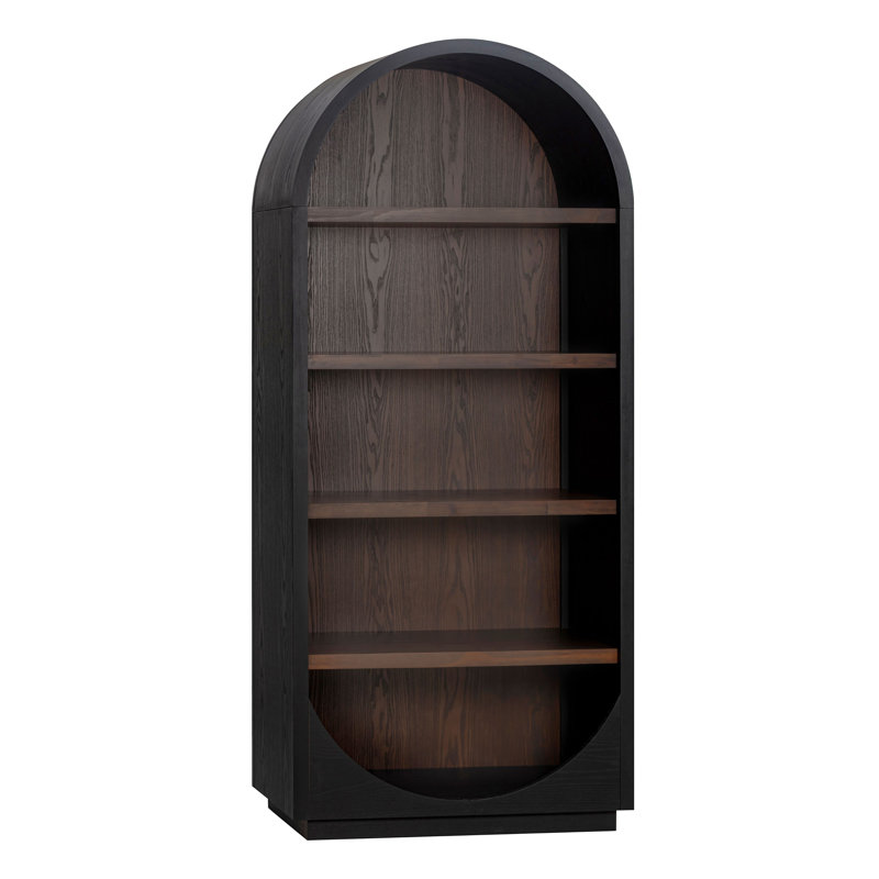 Calhoun Wood Bookcase, Black
