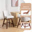 Tabourets de bar pivotants en tissu à hauteur de comptoir (ensemble de 2)-1683850026