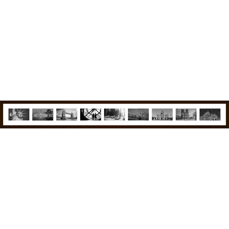 Kyzar Collage Picture Frame, Dark Brown, 7 x 10 cm