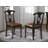 5-Piece Dining Set Includes a Dining Table and 4 faux Leather Kitchen Chairs with Napoleon Back- Black Finish-1026577536-1026577542-1026577547