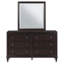 Commode 6 tiroirs avec miroir Manke