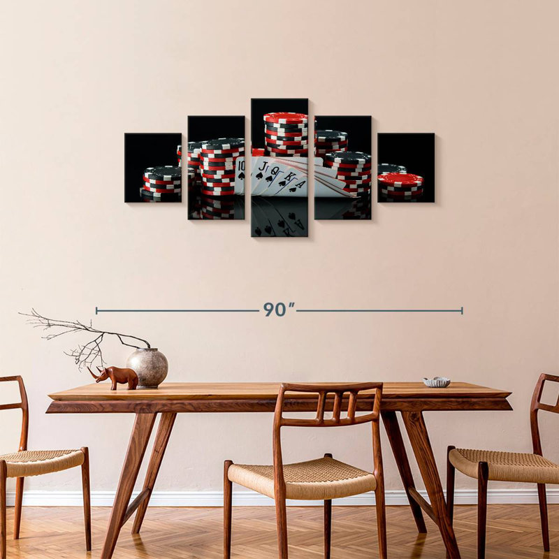 Senne Spade Royal Flush, 34" H x 74" W