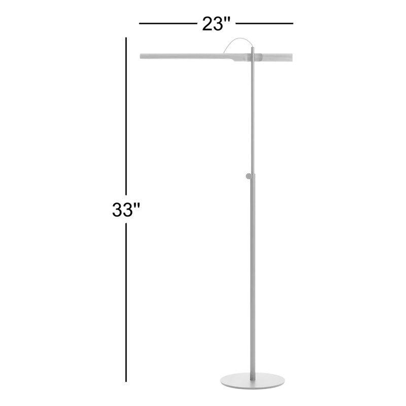 Type A Floor Lamp, White, White Oak