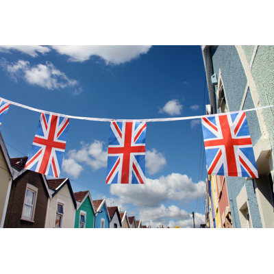 British Jubilee Bunting - Wrapped Canvas Print