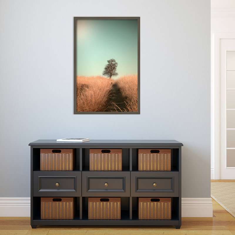 Grass And Path by Jaap Van Den, 23" W x 33" H, Gray