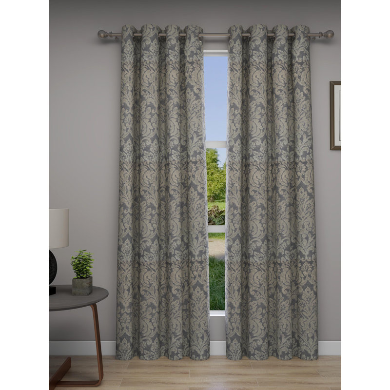 Ruano Room Darkening Curtain Pair, Midnight