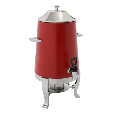 3.4Gal Stainless Steel Hot Drink Beverage Coffee Tea Dispenser With Stand And Fuel Holder