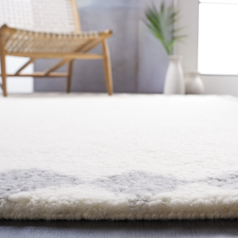 Tapis ivoire / gris Vermont 550 VRM550A, Rectangle 5 pi x 8 pi