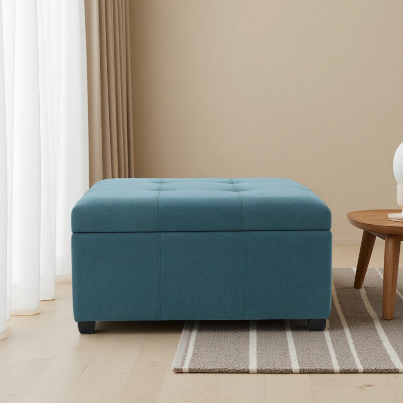 Tufted Square Storage Ottoman