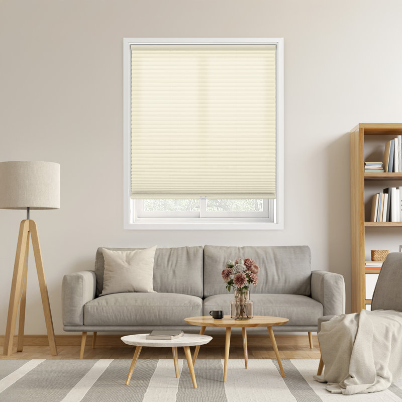 Store alvéolaire semi-transparent sans fil 1,5 po EcoHome, Ivoire, L 24,5 po x L 84 po