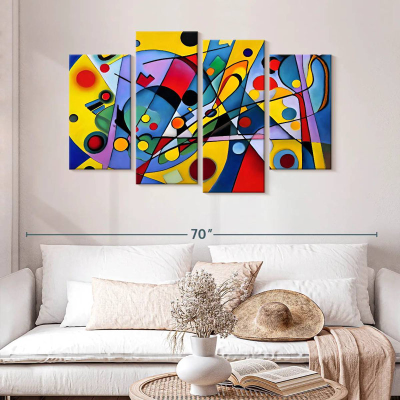 Avery Emulation of Abstract Kandinsky I, H 32 po x l 52 po