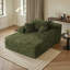 Chaise longue rembourrée en velours côtelé Compression-1338575059