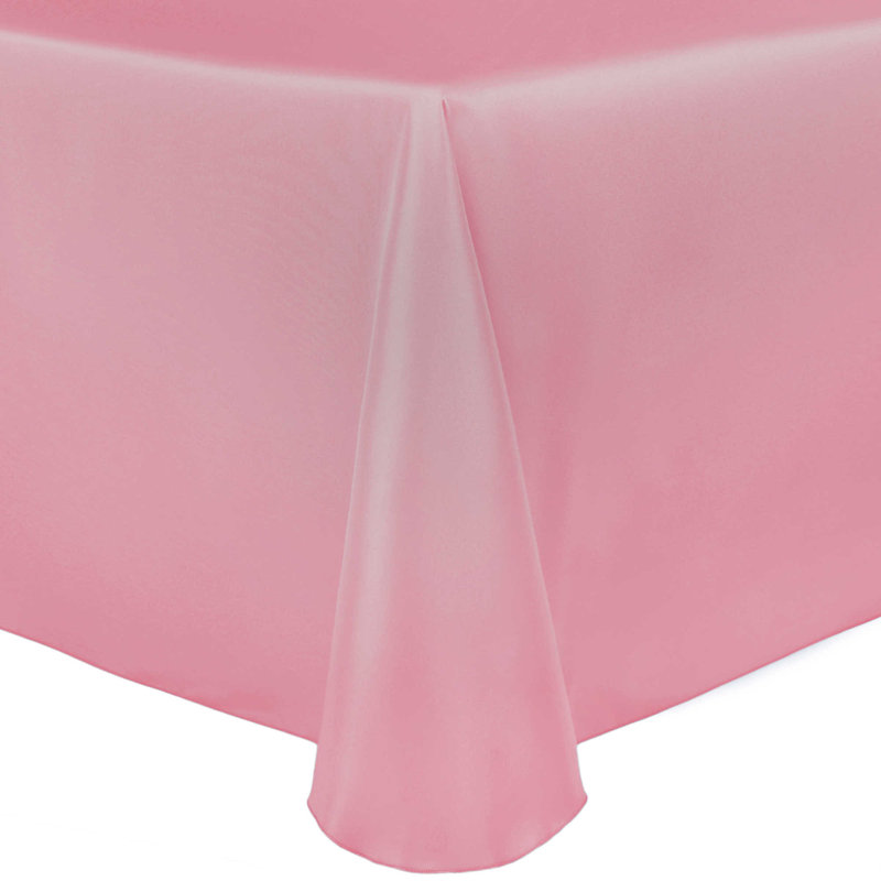 Ultimate Textile Oval Tablecloth, 3, 104" x 70", Peppermint Pink