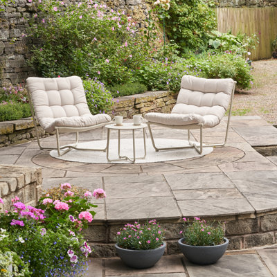 Clermont Anthracite Outdoor Lounging Set