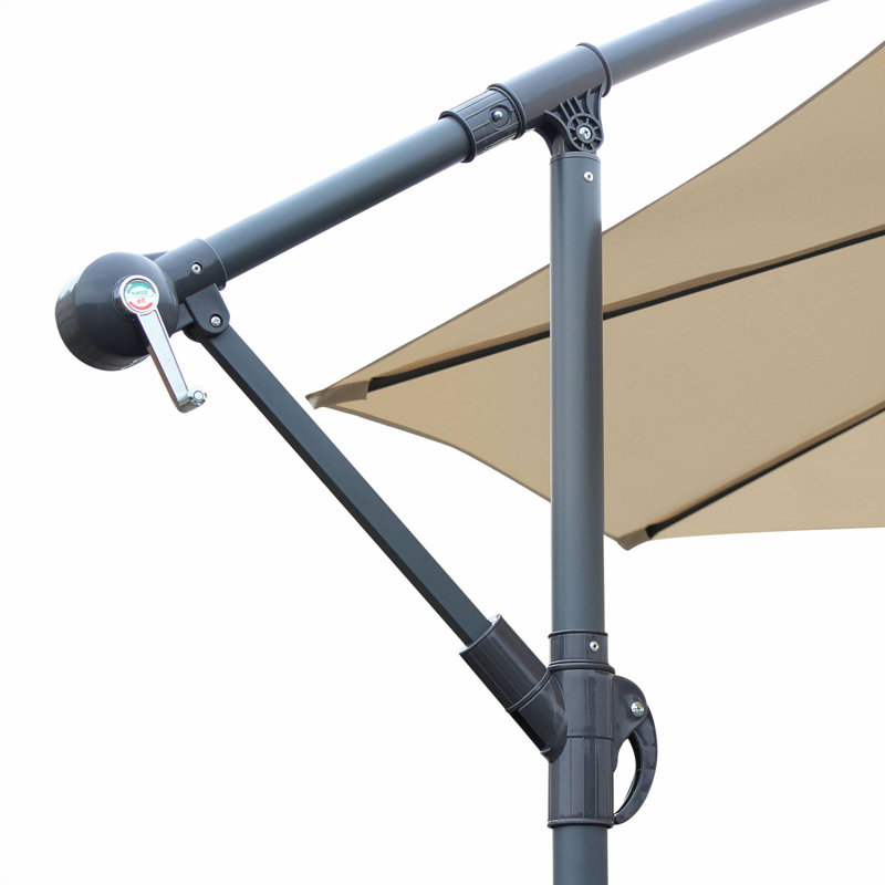 Nia 350cm Cantilever Parasol, Beige