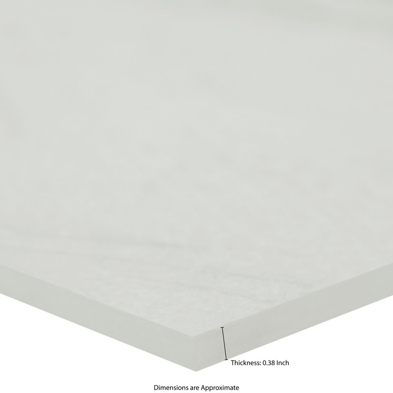 Carrelage mural et de sol Marnix Alabaster de 12 po x 24 po, aspect pierre, en porcelaine polie, Albâtre