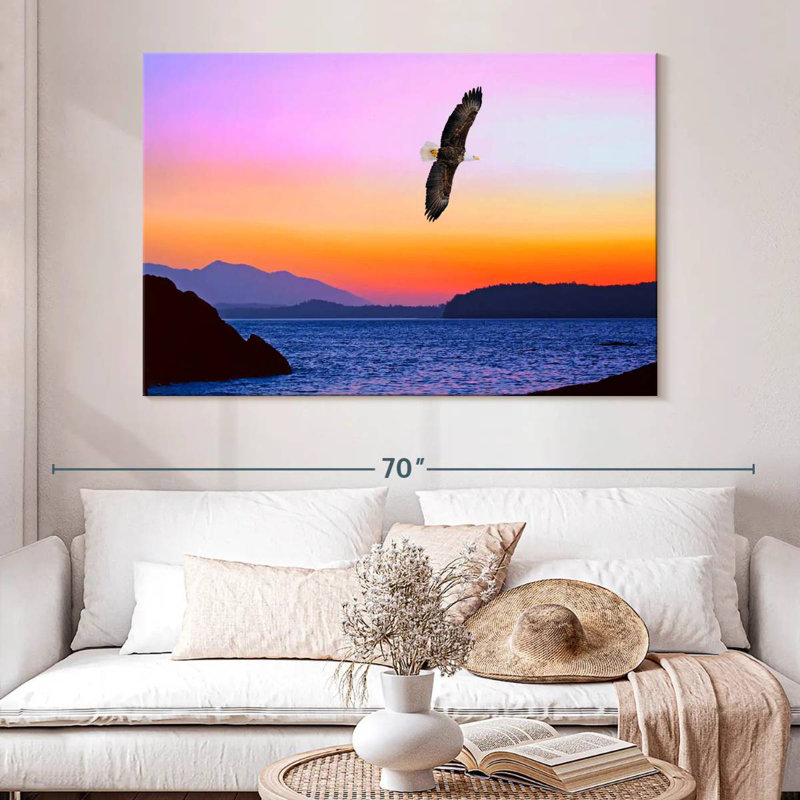 Brampt Bird Sunset, 34" H x 51" W