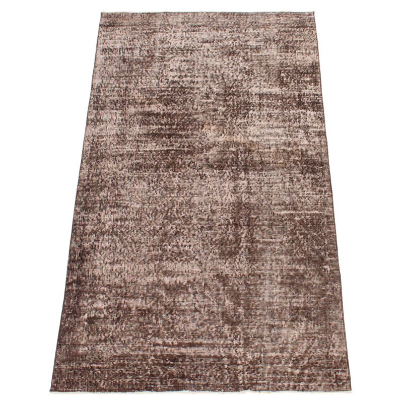 Tapis brun foncé à transition de couleur 3 pi 8 po x 6 pi 9 po