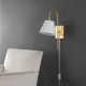 Rhoeva Single Light Iron Dimmable Plug-in Flush Mounted Sconce