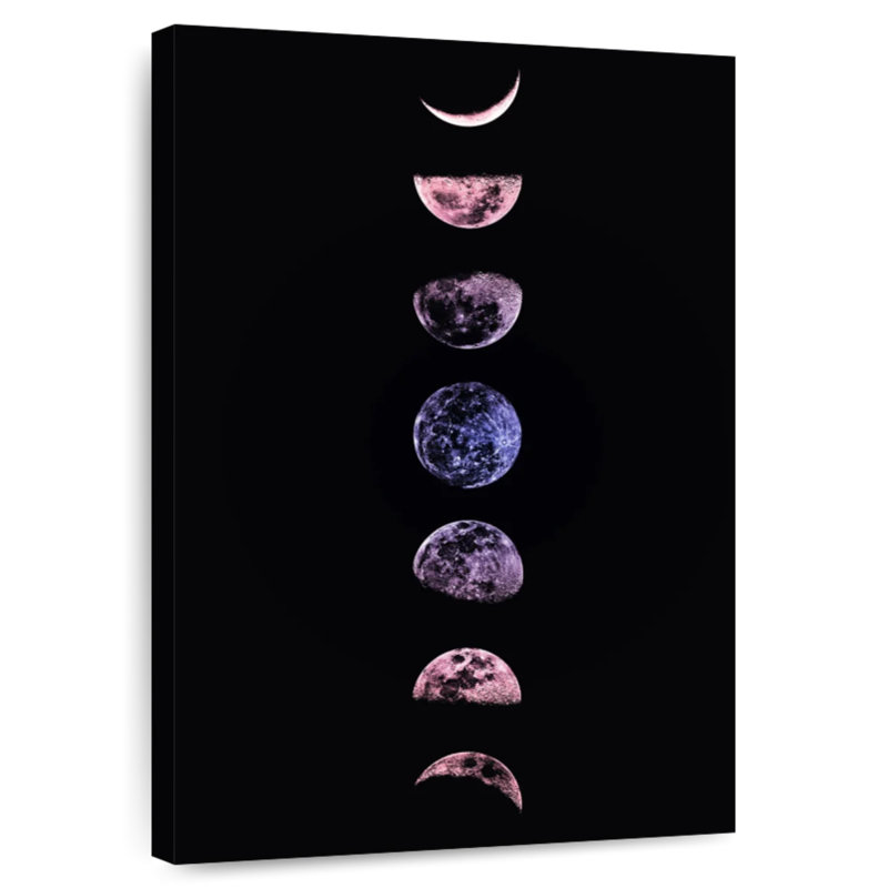 Oberle Pastel Moon Phases, 51" H x 34" W