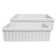 Whitehaus 30” Reversible Single Bowl Fireclay Kitchen Sink: Lip+Fluted, Lip Front Apron