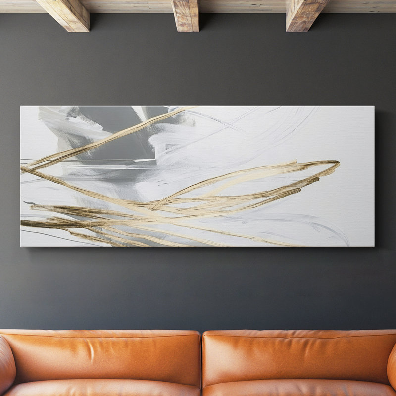Abstract Series 8 #XXX-Wide Gallery Wrapped Canvas, 12" H x 30" W