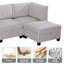 Canapé modulaire modulaire, siège de canapé convertible avec rangement, ensemble canapé-lit modulaire, combinaisons modulaires flexibles en tissu pour le salon (4 sièges)-132913944-132913947-132913951