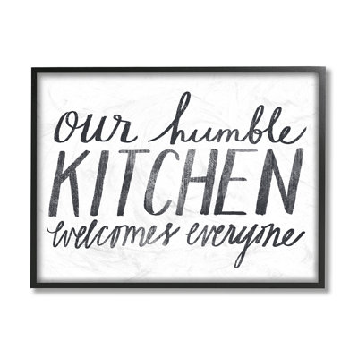 «Minimal Our Humble Kitchen Expression Text» par Katie Doucette - impression d'art graphique