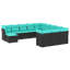 Ensemble de canapé de patio 12 pièces avec coussins en polyester Latitude Run®-247640734-247640730