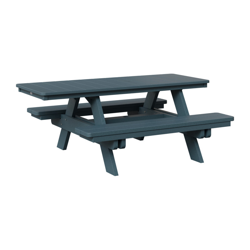 Berlin Gardens Ada Rectangular Picnic Table, Slate