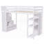 Lit mezzanine simple avec rangement - aucun sommier nécessaire, robuste et amp; Spacieux-1279185908