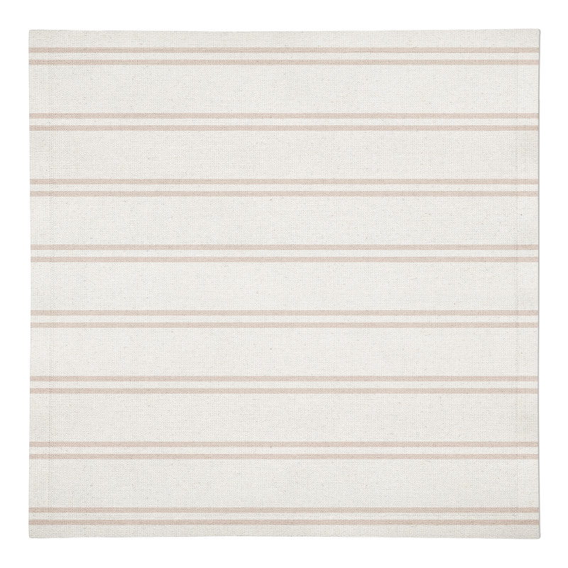 Paine Cotton Striped Square Napkin, Blush/White