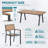 Chamblee Nika Outdoor 7-Piece Dining Set, Aluminum Alloy,Suitable For Patio Gatherings-124583509-124583512