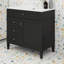 36 Inches White Bathroom Vanity With Top Sink, Modern 2-Drawer Storage Cabinet & Tip-Out Tray-1585022615-1585022613