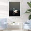 Cygnes solitude en noir et blanc - reproduction d'art sur toile-97170525-97170526