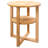  Side Table Brown Solid Oak Compact Side Table Round Rustic