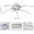 Visconti 5-Light Acrylic LED Semi Flush Mount