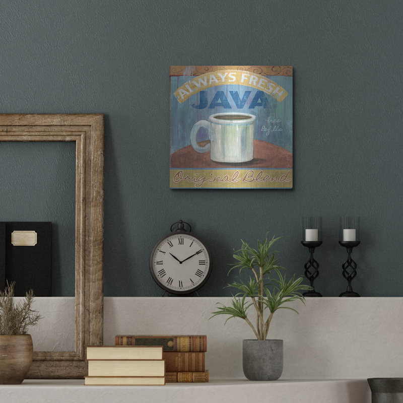 'Java' by Fiona Stokes-Gilbert Metal Wall Art, 12" H x 12" W