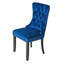 Chaise en velours à dossier matelassé-66376656
