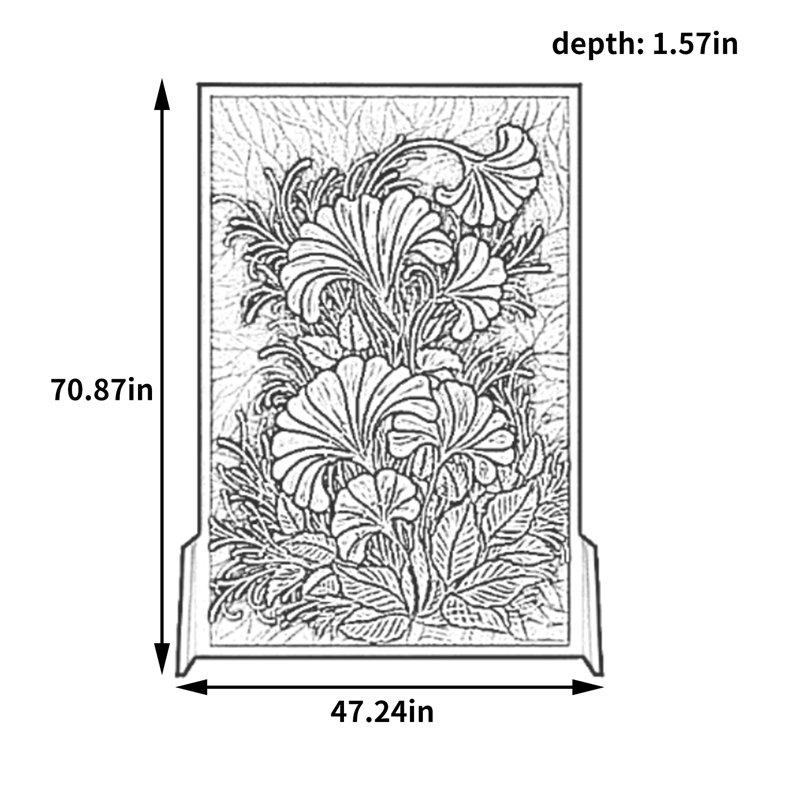 Tanager, 70.87" H x 47.24" W x 1.57" D